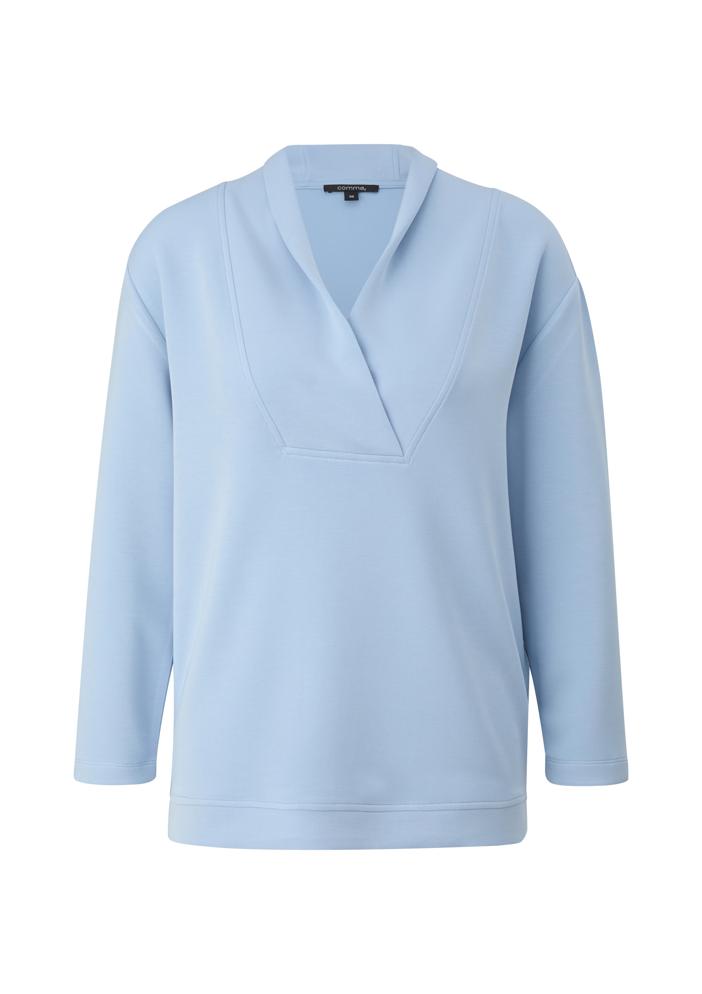 Sweat-shirt COMMA en bleu : devant