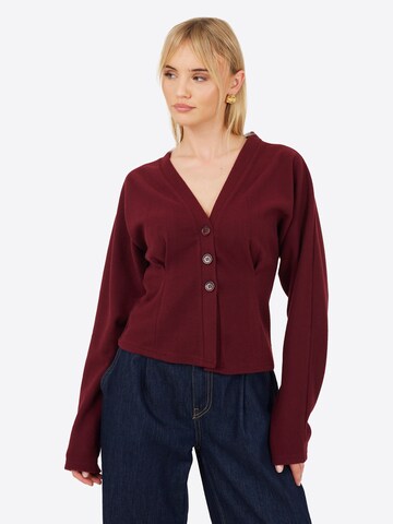 BRAVE SOUL Shirt in Rood: voorkant