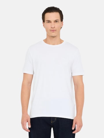 T-Shirt 'LIU JO UOMO T-SHIRT BASICCONTRA T-SHIRT' Liu Jo en blanc : devant