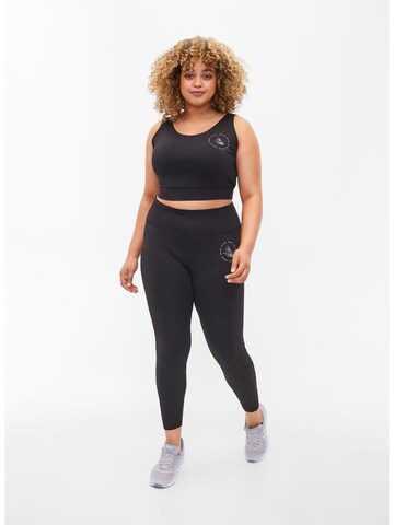 Active by Zizzi Skinny Leggings 'ACASSY' - fekete