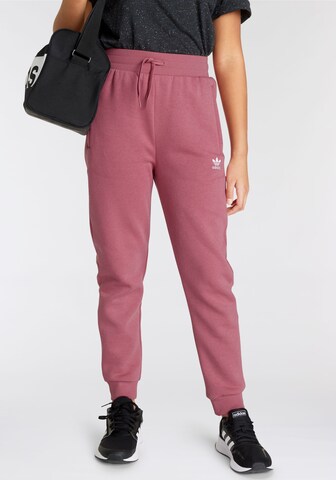 ADIDAS ORIGINALS Tapered Trousers 'Adicolor' in Pink: front