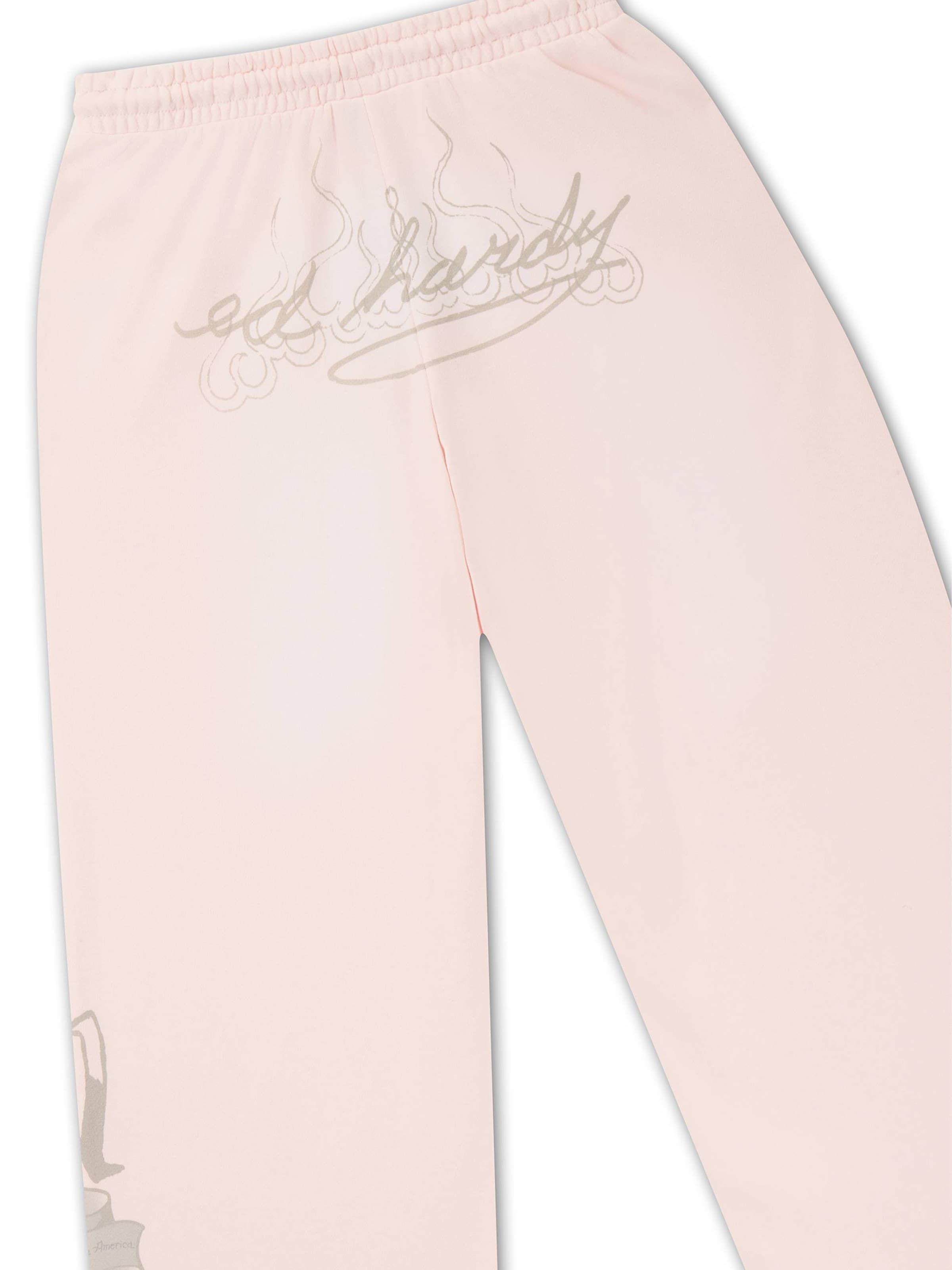 Ed Hardy Regular Byxa i rosa: baksida
