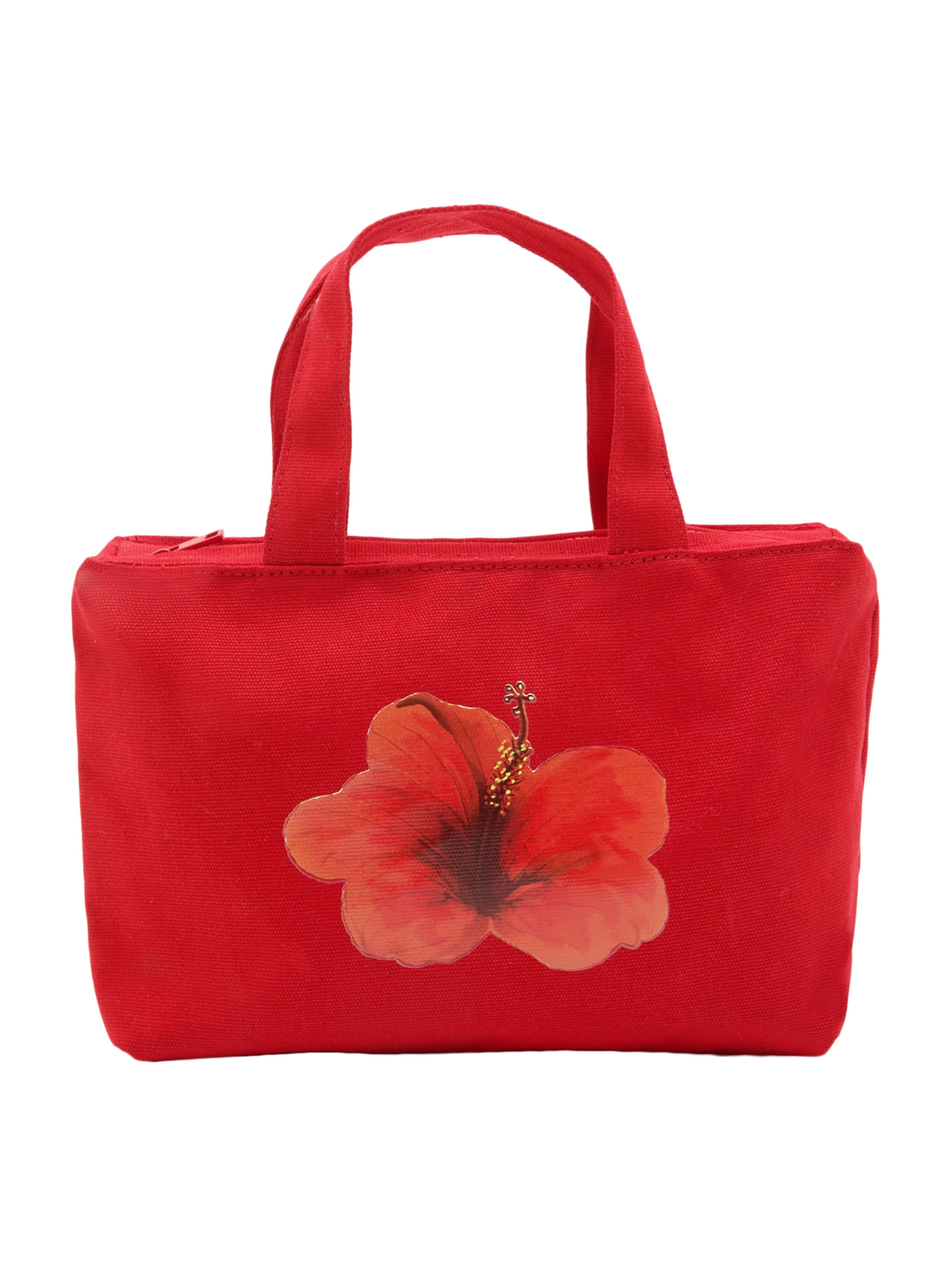 Pull&Bear Handbag 'HIBISCUS' in Red: front