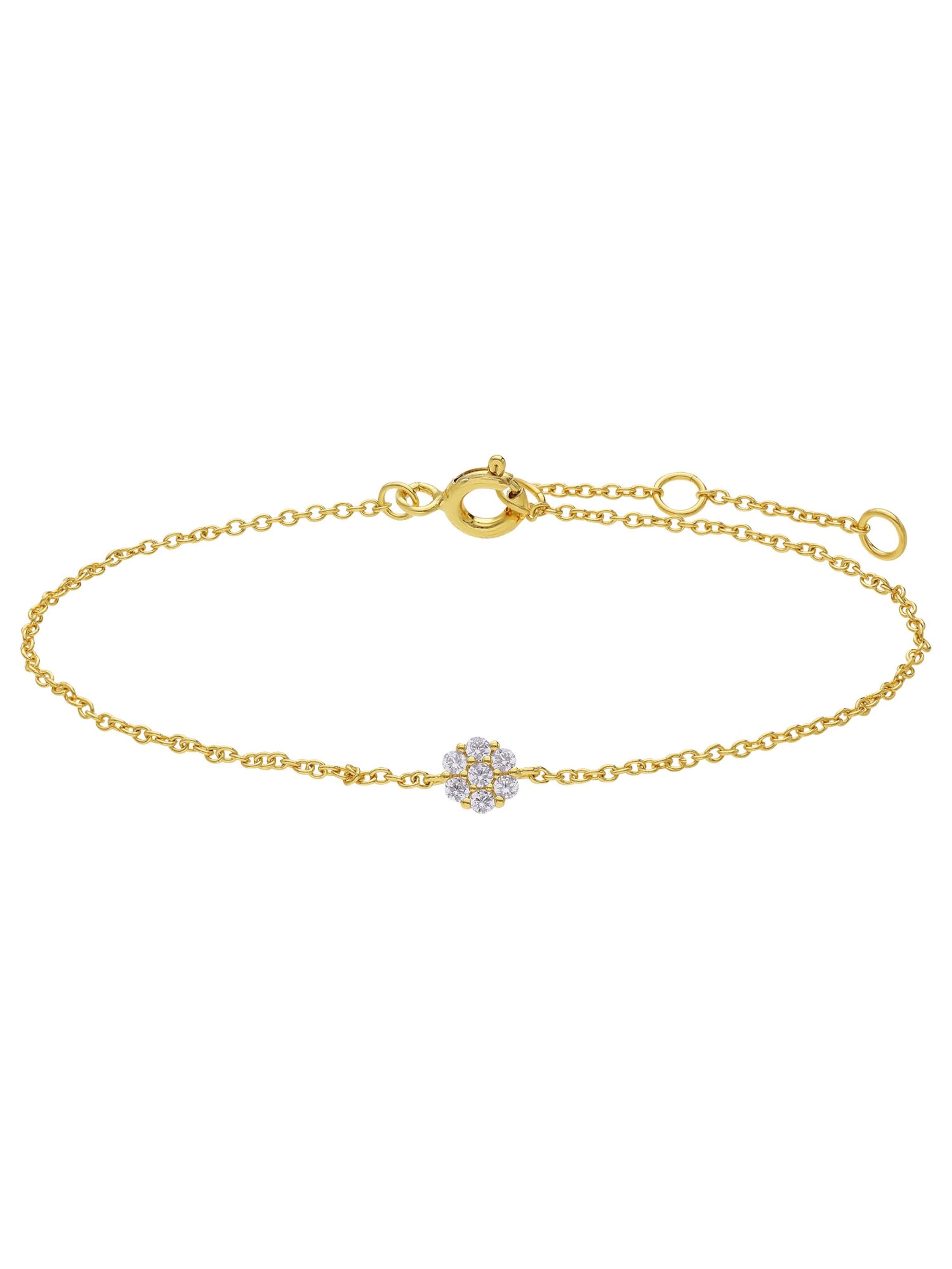 Lucardi Bracelet 'Klassisch' in Gold: front