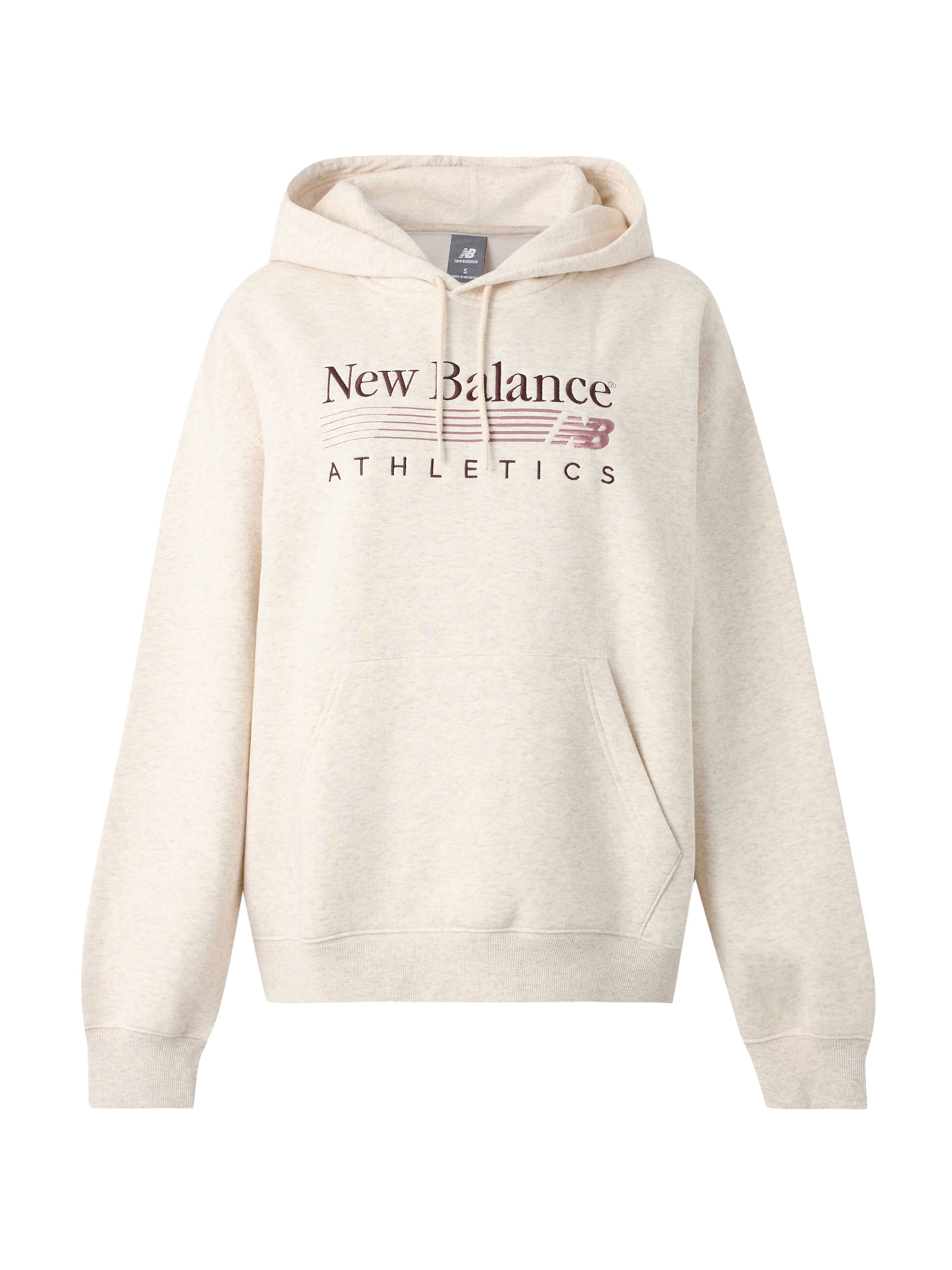 new balance Μπλούζα φούτερ σε μπεζ: μπροστά