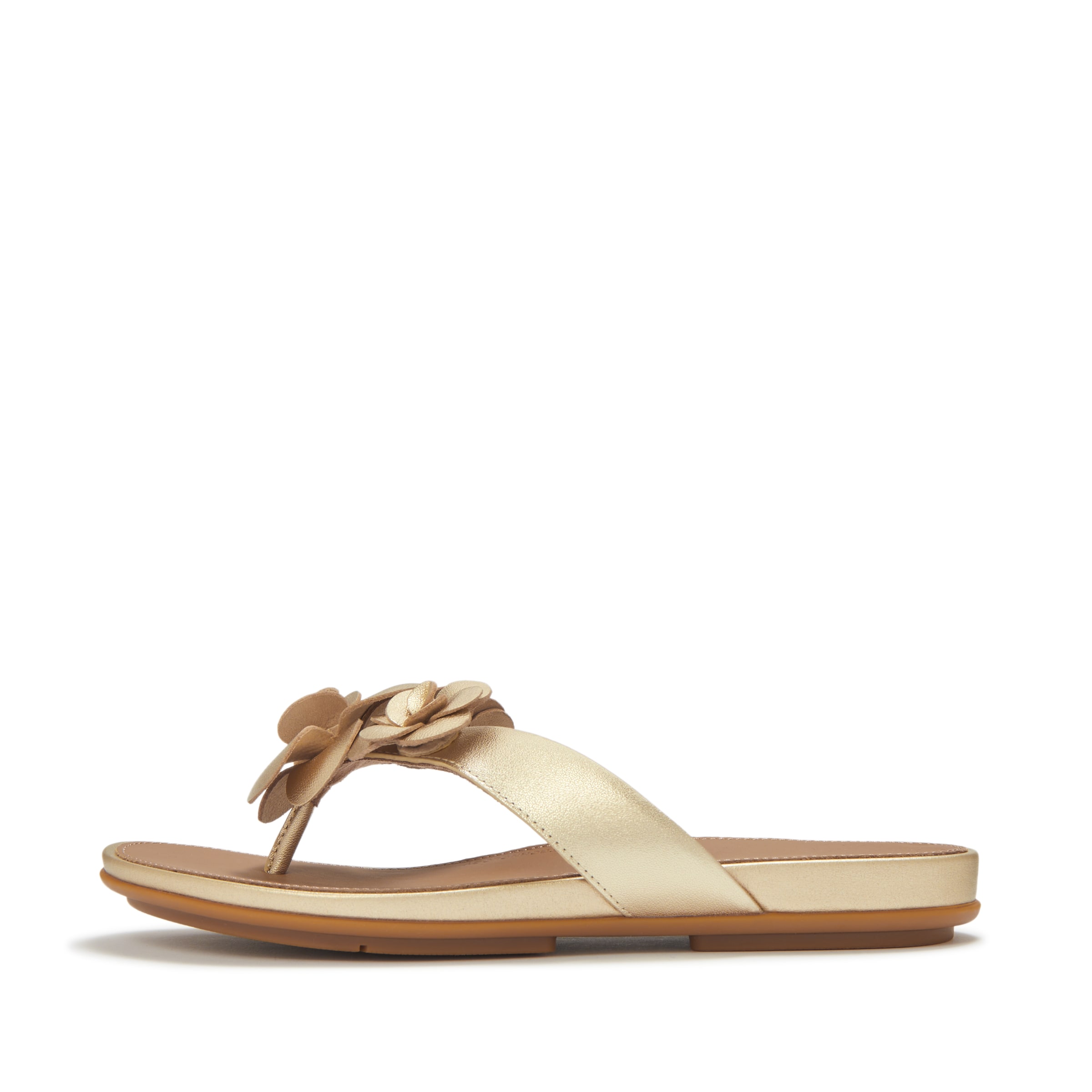 FitFlop T-Bar Sandals 'Dianette' in Gold