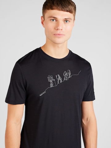 super.natural Functioneel shirt 'HIKING' in Zwart