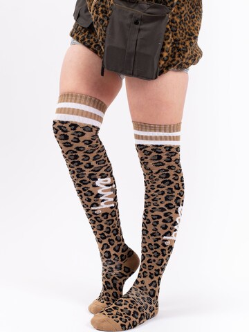 Chaussettes de sport Eivy en marron : devant