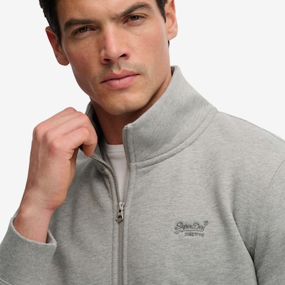 Giacca di felpa Superdry & Co di colore grigio chiaro, Visualizzazione prodotti