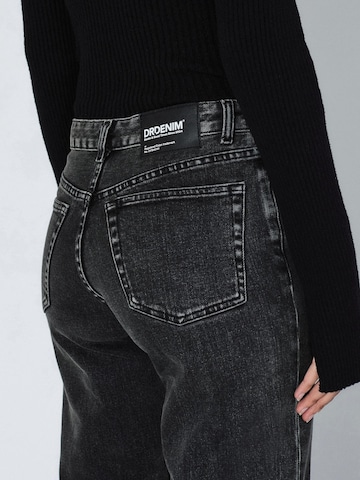 Dr. Denim Regular Jeans 'Addy Mid Straight' in Zwart
