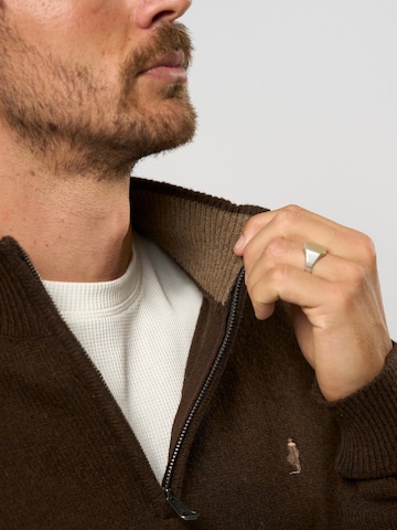 MCS Gebreid vest ' Alfie ' in Bruin