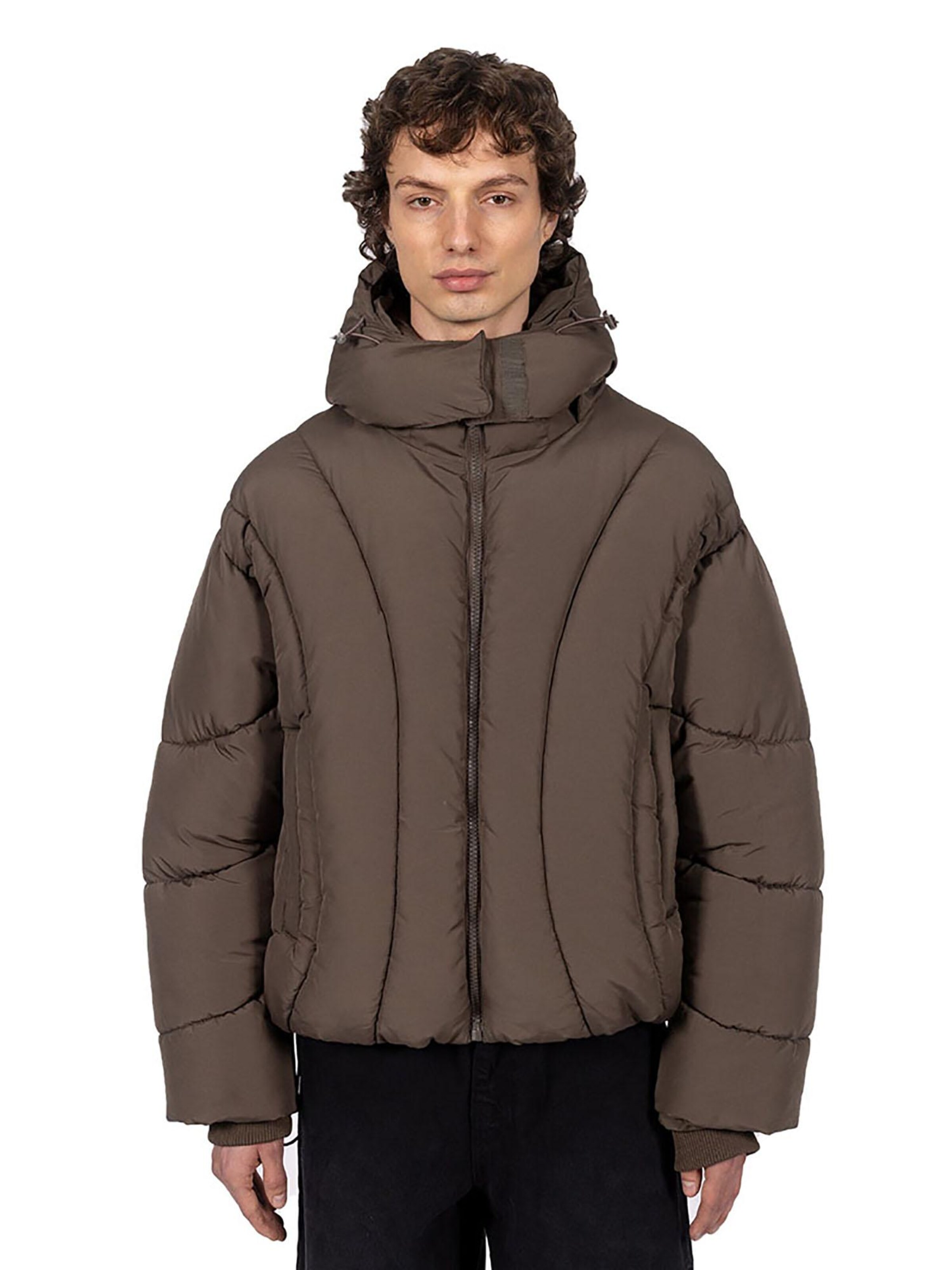 FAVELA Winter Jacket 'Abstract' in Brown