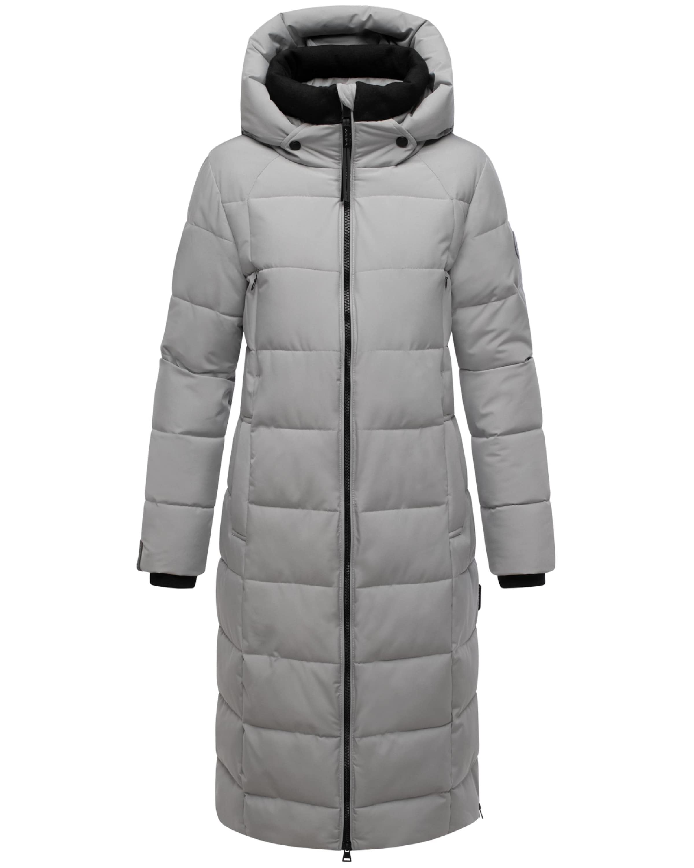 MARIKOO Зимно палто 'Lanitaa XVI' в сиво: отпред
