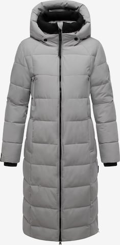 MARIKOO Wintermantel 'Lanitaa XVI' in Grijs: voorkant