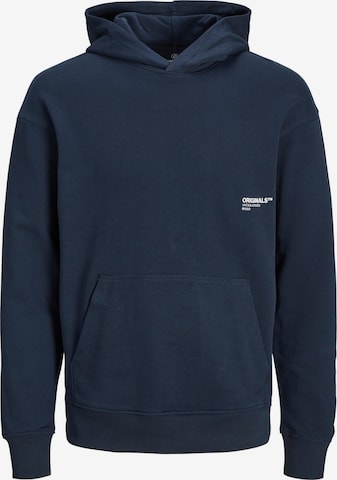 JACK & JONES Sweatshirt 'Clean' i blå: framsida