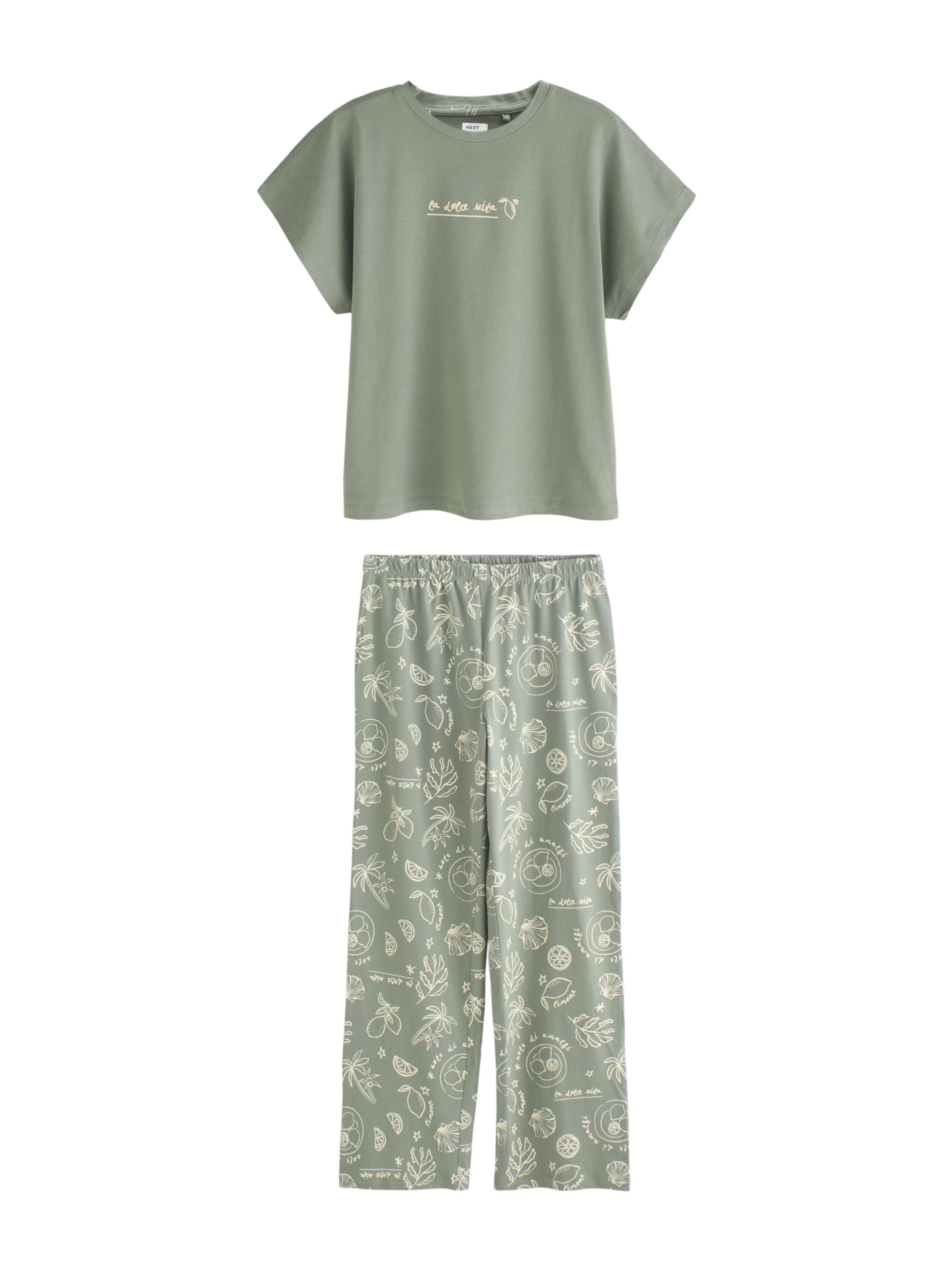 Pigiama di Next in verde: frontale