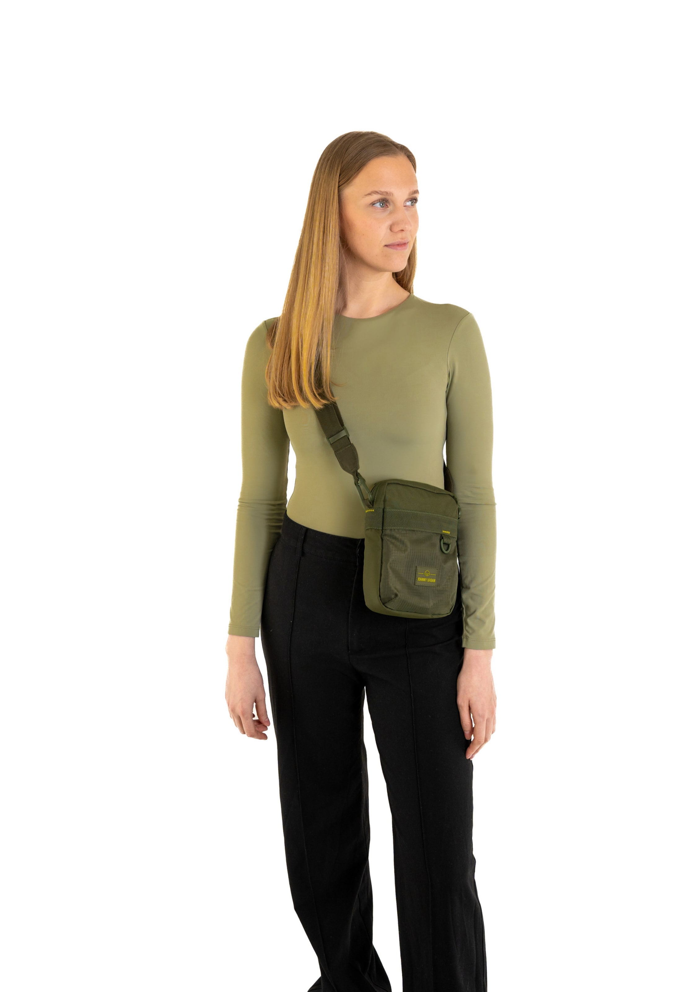 Johnny Urban Чанта за през рамо тип преметка в зелено