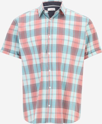 s.Oliver Red Label Big & Tall Slim fit Overhemd in Groen: voorkant