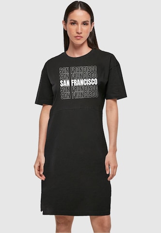 Merchcode Jurk 'San Francisco' in Zwart: voorkant