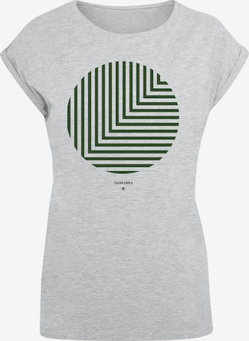 F4NT4STIC Shirt 'Geometrics' in Grijs: voorkant