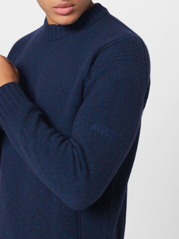 BOSS Orange Pullover 'Ashetland' in Blau