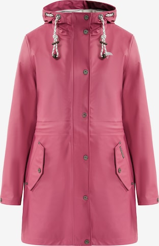 Schmuddelwedda Raincoat 'Altiplano' in Pink: front