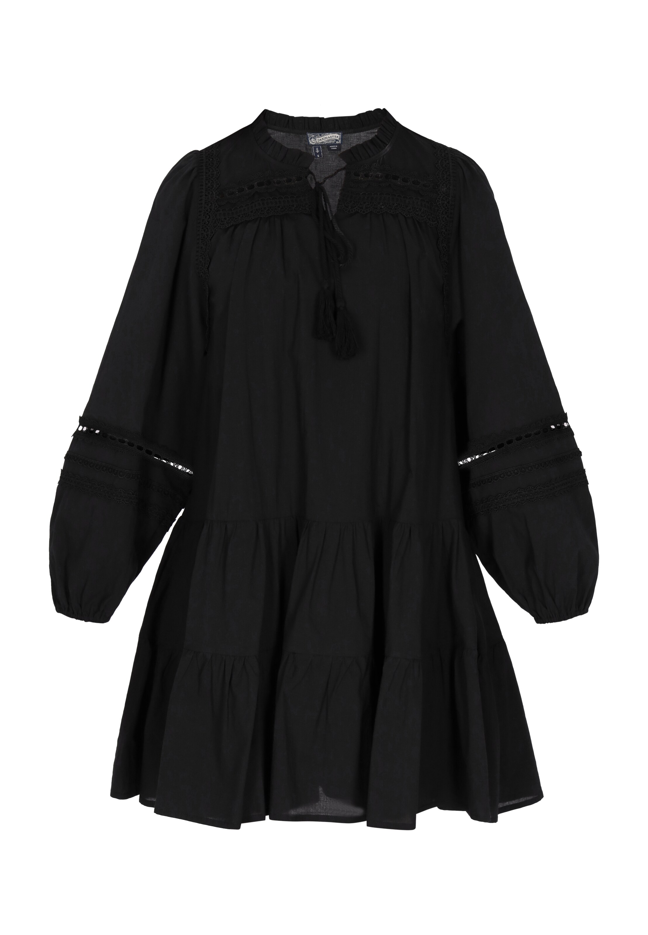 DreiMaster Vintage Dress in Black: front