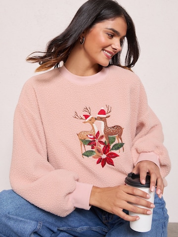 Sweat-shirt Friends Like These en rose