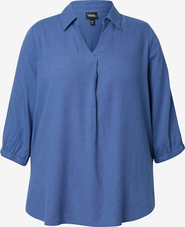 Ulla Popken Tunika in Blau: Vorderseite