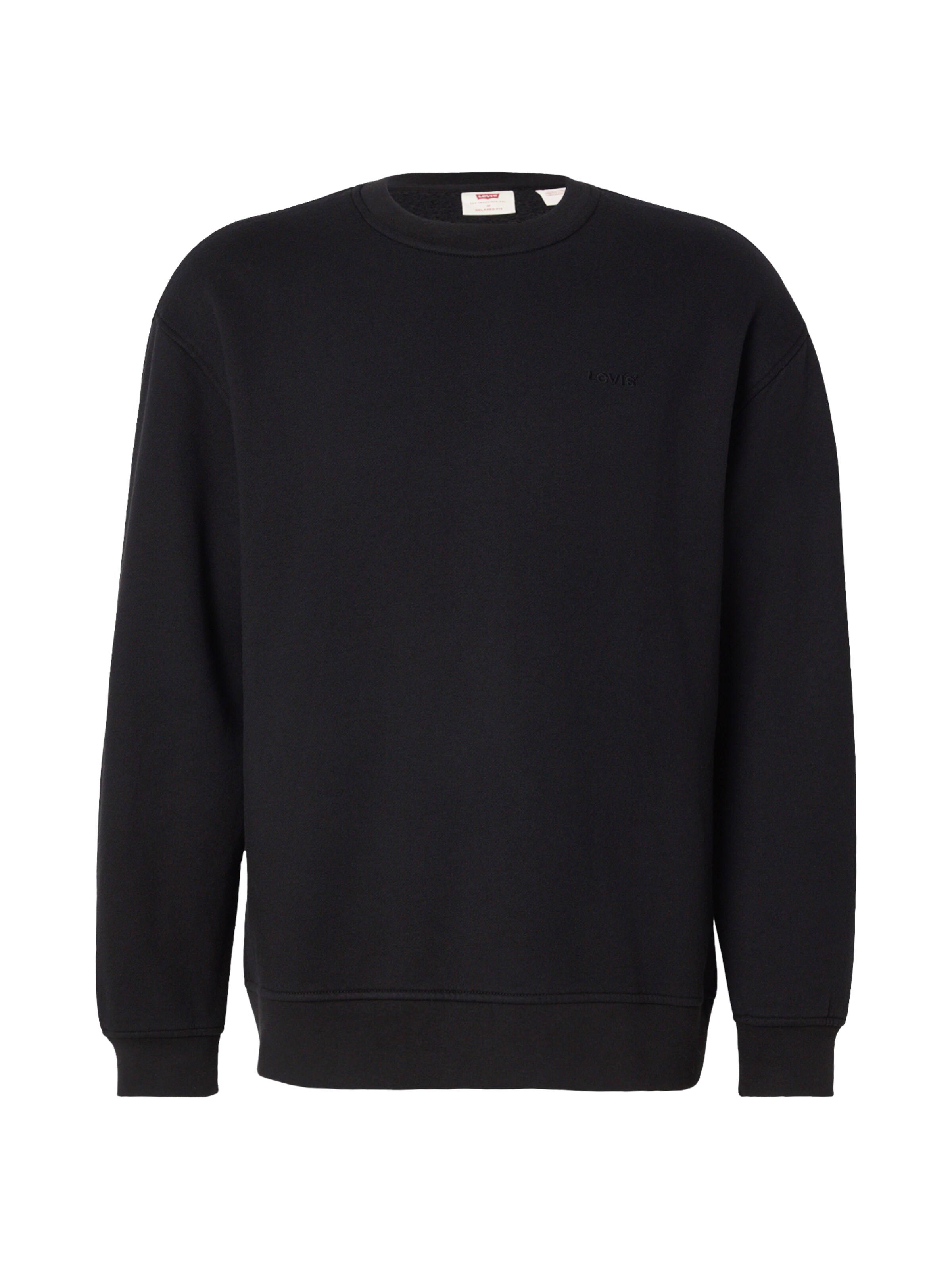 LEVI'S ®Sweater majica - crna boja: prednji dio