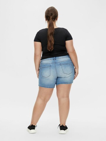 Coupe slim Jean 'MLPASO' Mamalicious Curve en bleu