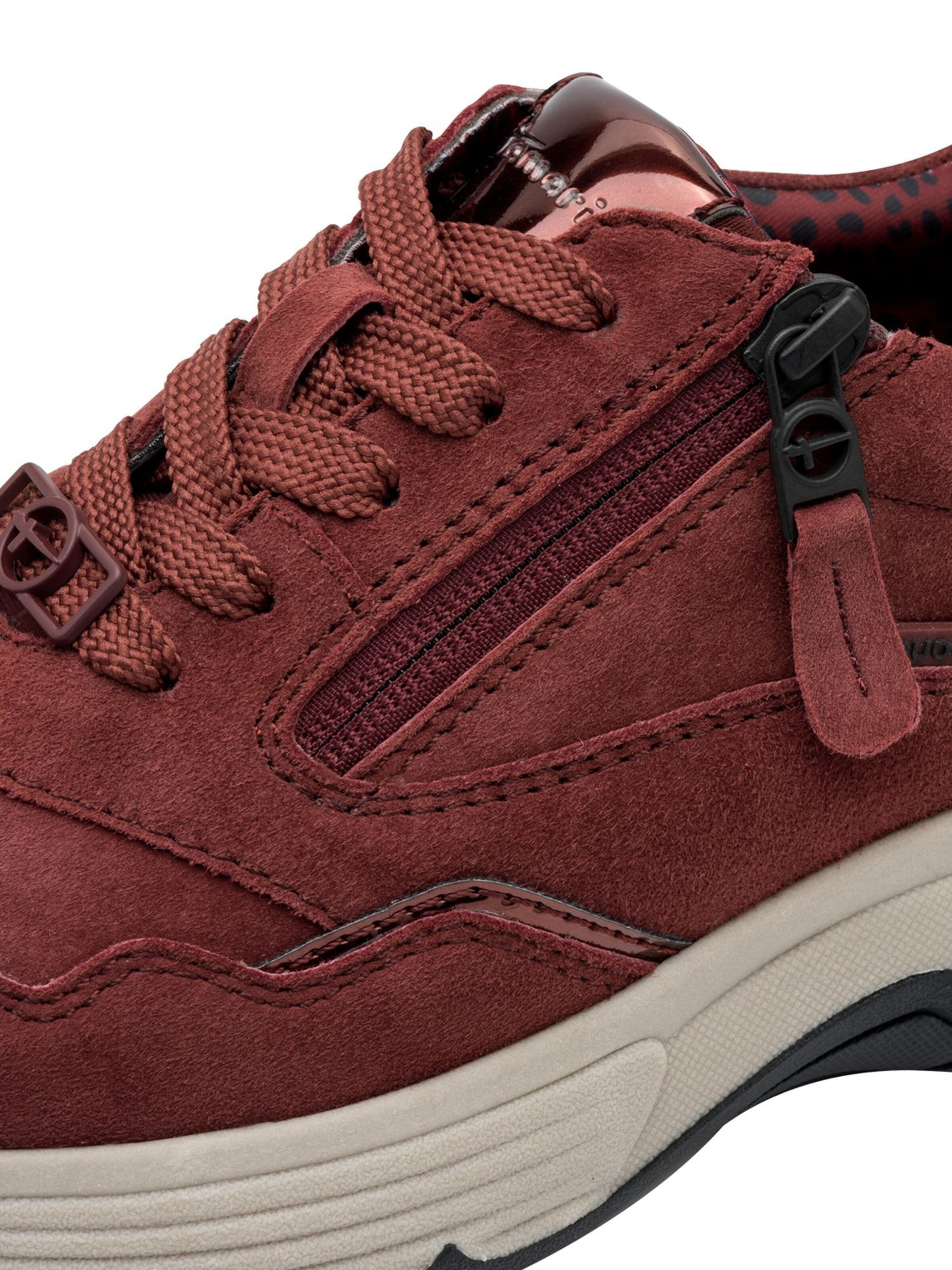 Baskets basses Tamaris en rouge