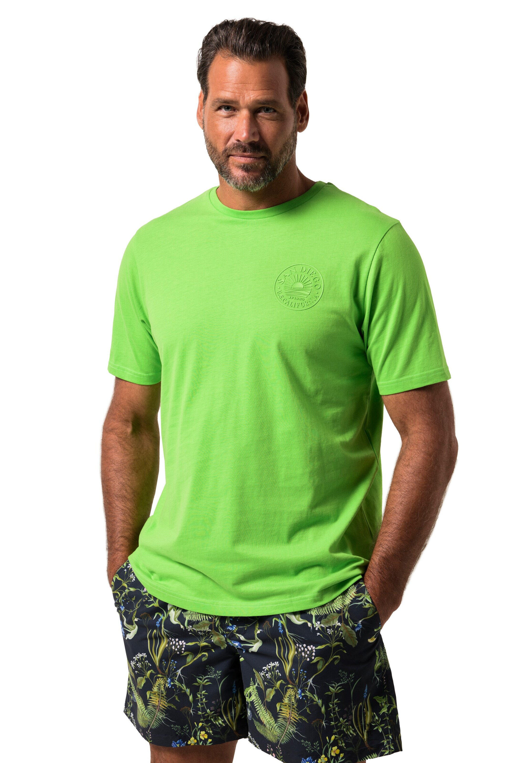 JP1880 Shirt in Groen: voorkant