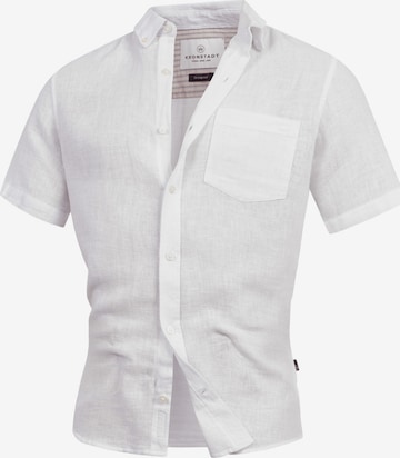 Kronstadt Button Up Shirt in White: front