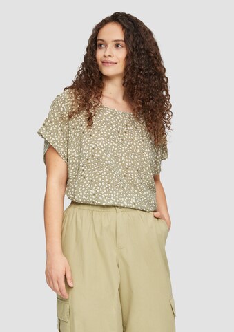 QS Blouse in Groen: voorkant