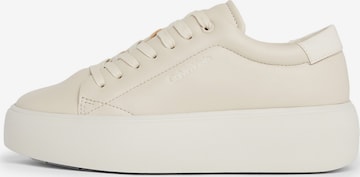 Calvin Klein Sneakers in Beige: front