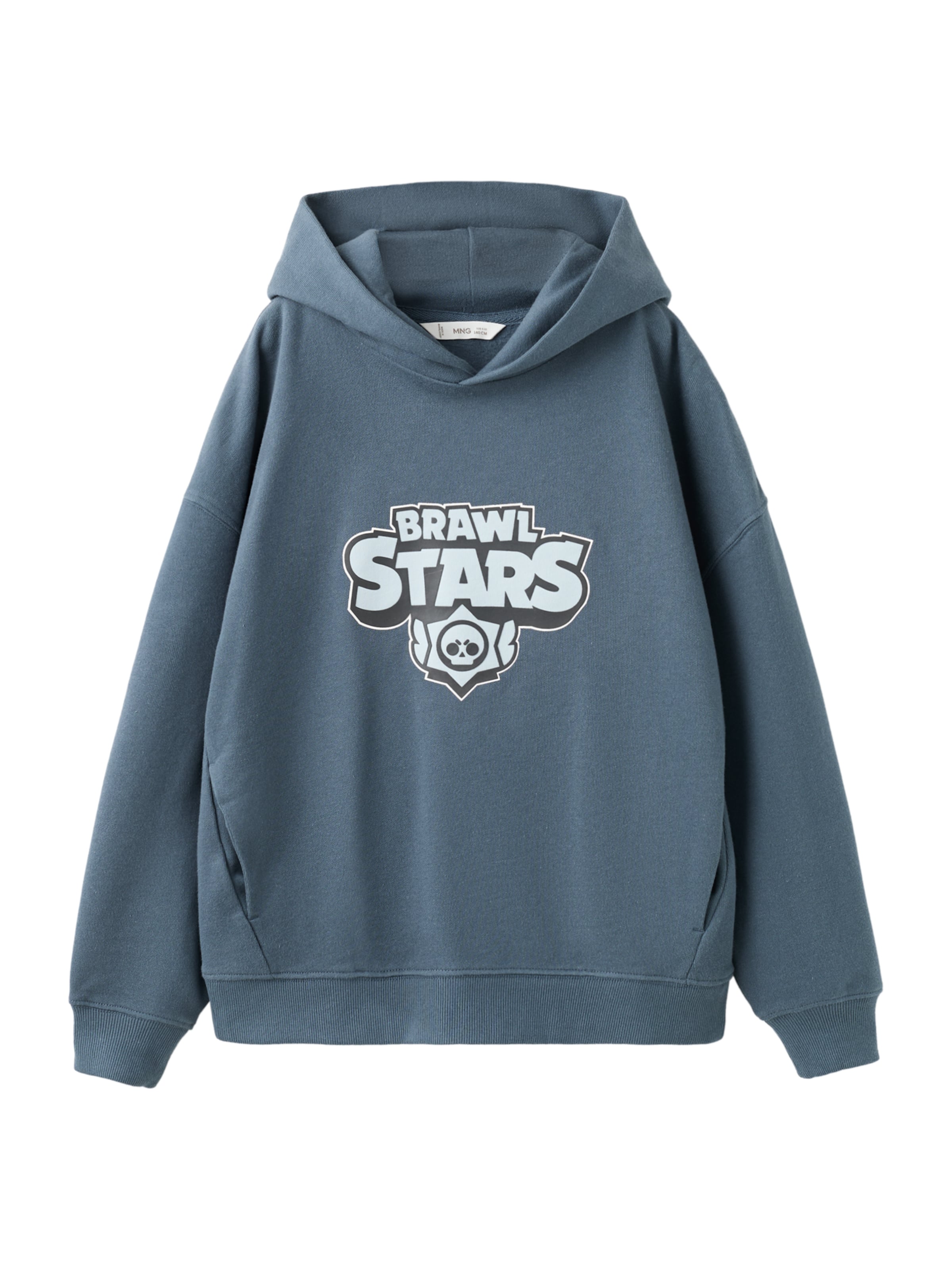 MANGO KIDS Mikina 'BRAWLEG' – modrá: přední strana