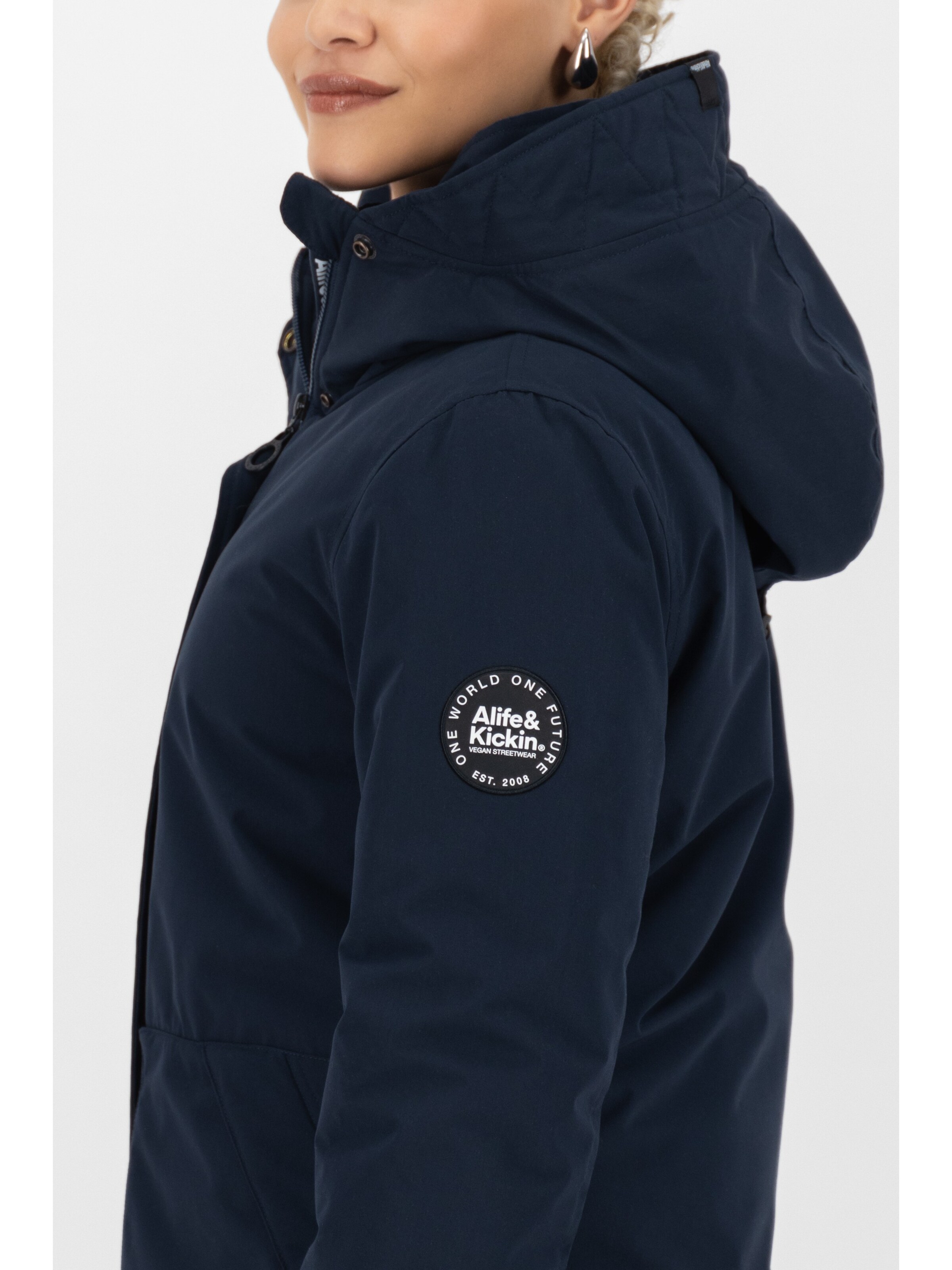 alife & kickin Vinterjacka 'Flora' i blå