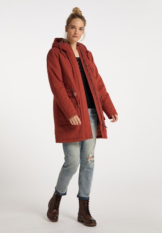 Parka invernale di DreiMaster Vintage in rosso