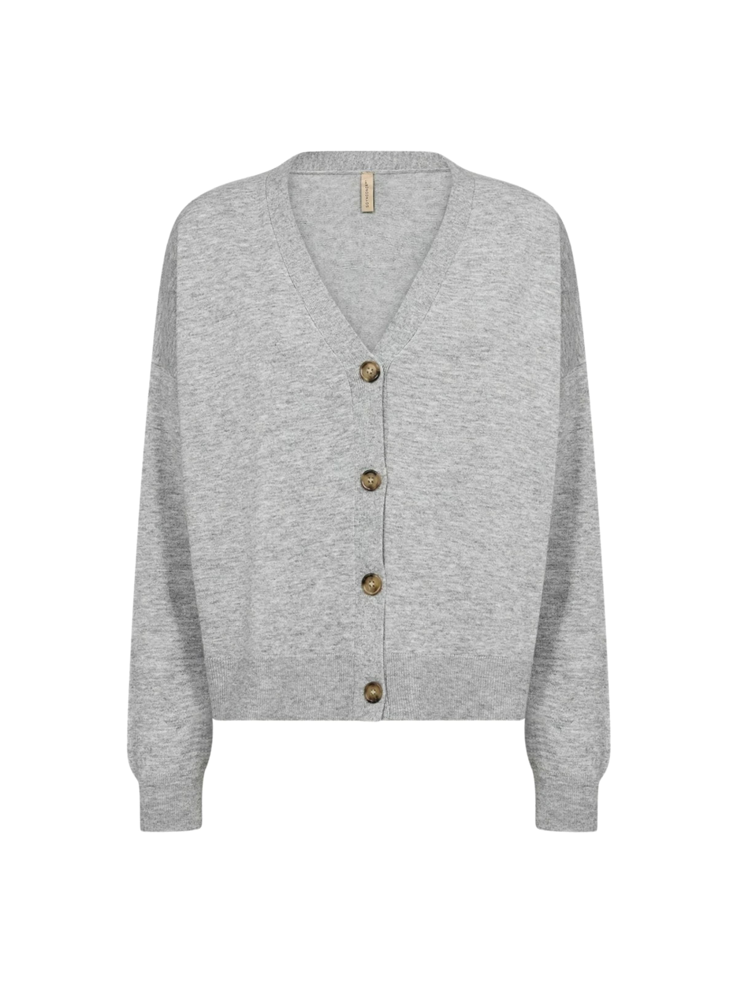 Soyaconcept Strickjacke 'Nicoline' in Grau: Vorderseite