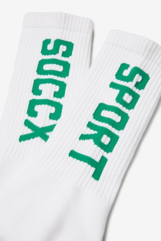 Soccx Athletic Socks in White