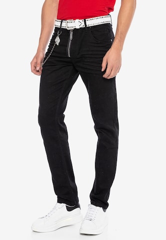 CIPO & BAXX Regular Jeans 'CD675' in Zwart