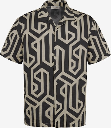 Coupe regular Chemise INDICODE en noir : devant