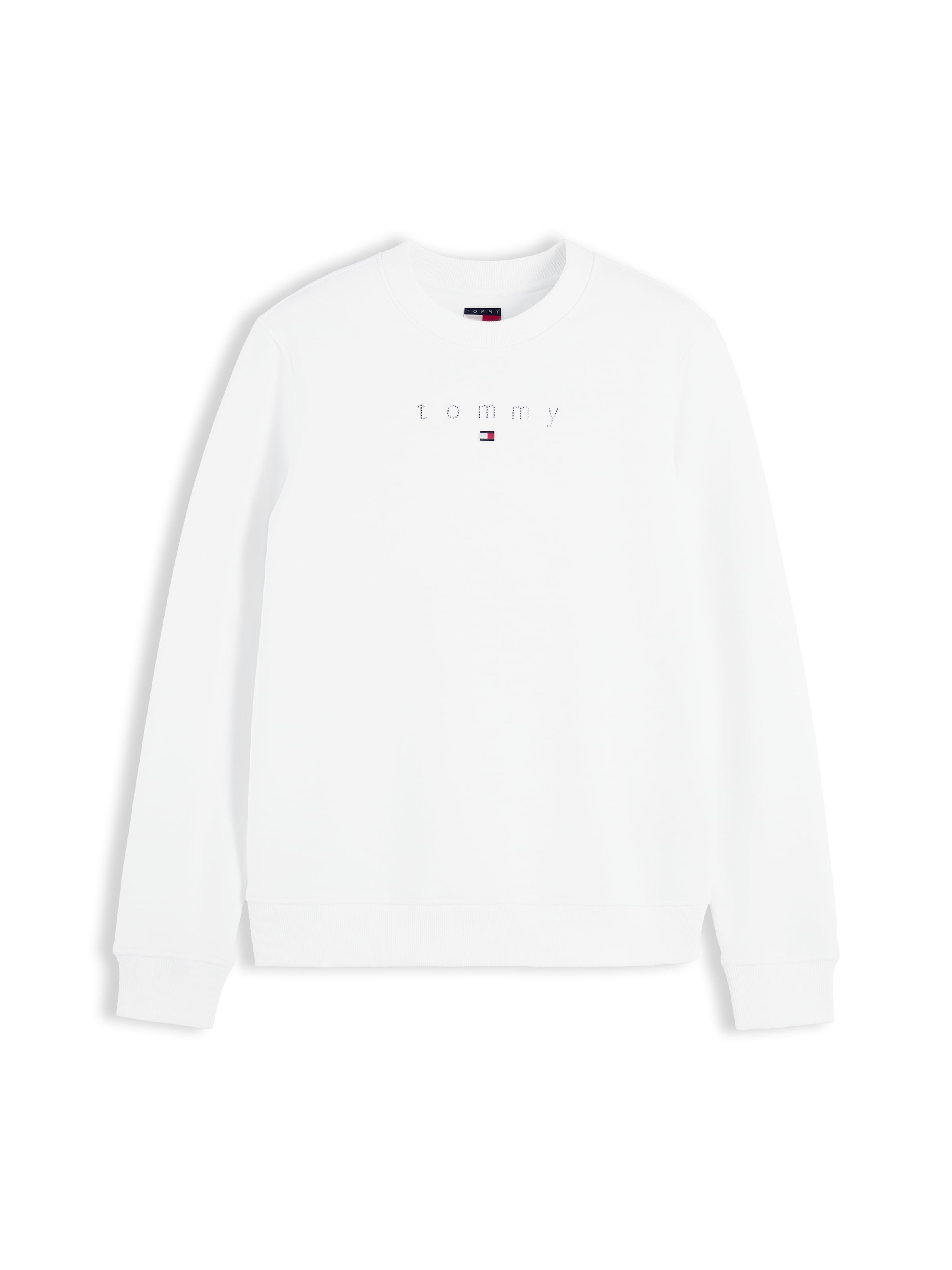 Tommy Jeans Μπλούζα φούτερ σε λευκό: μπροστά