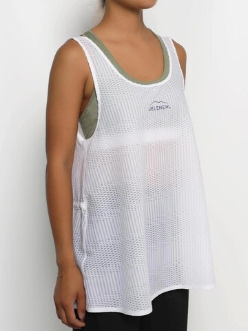 Haut de sport 'Mont Blanc Mesh Tank Top' Jelenew en blanc