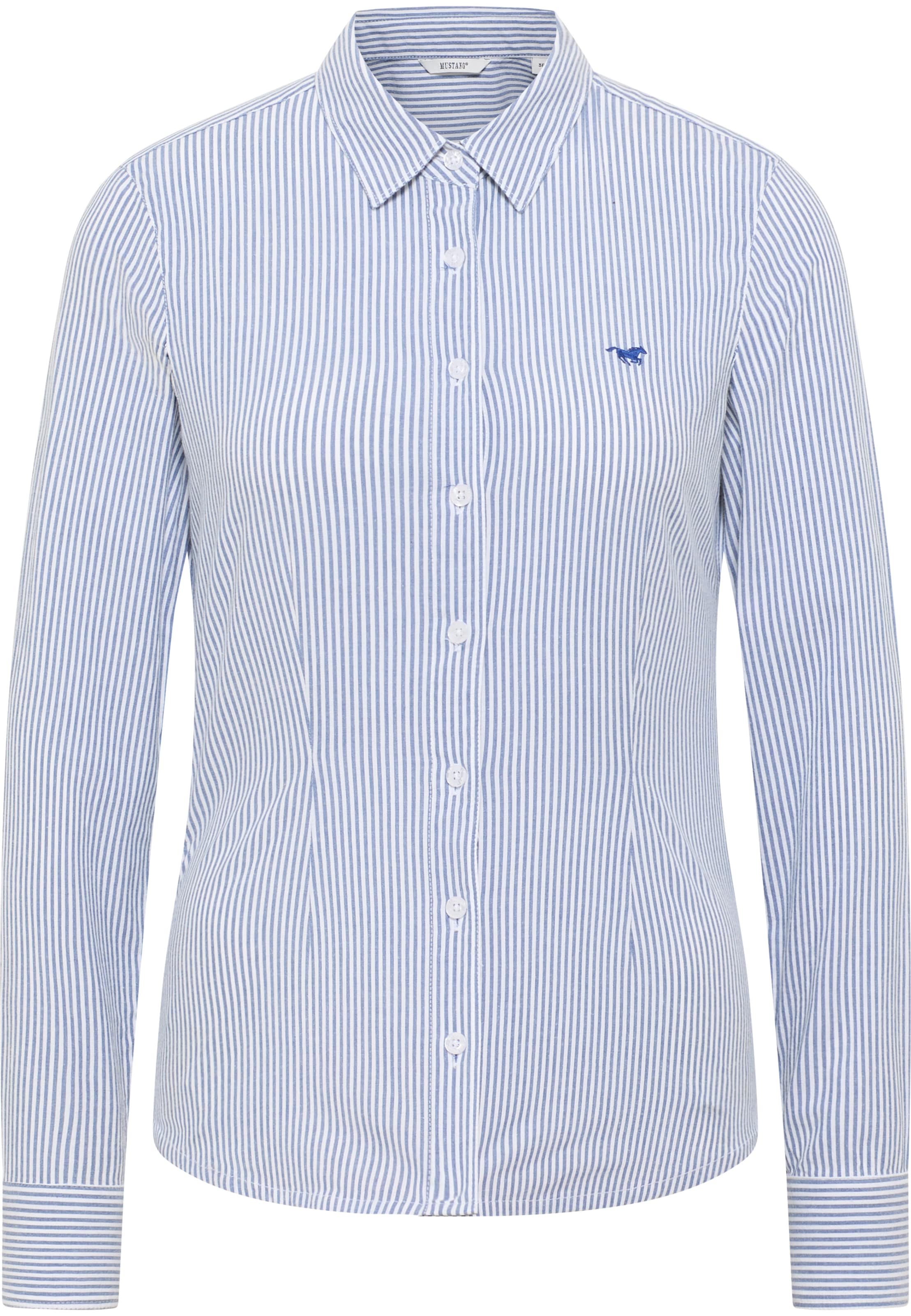 MUSTANG Bluse 'Allegheny' in Blau: Vorderseite