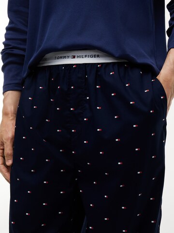 TOMMY HILFIGER Pyjama lang in Blau