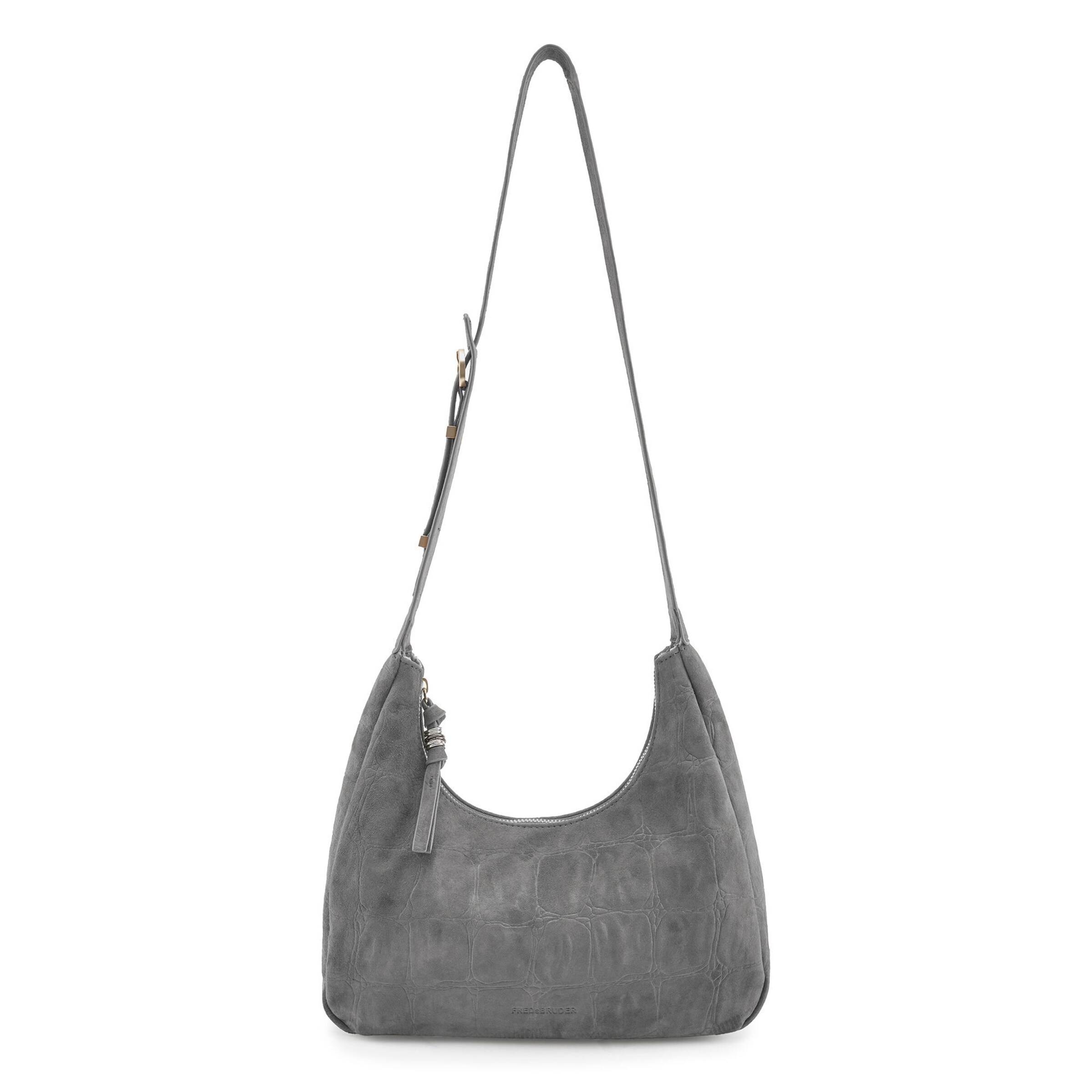 FREDsBRUDER Crossbody Bag in Grey: front