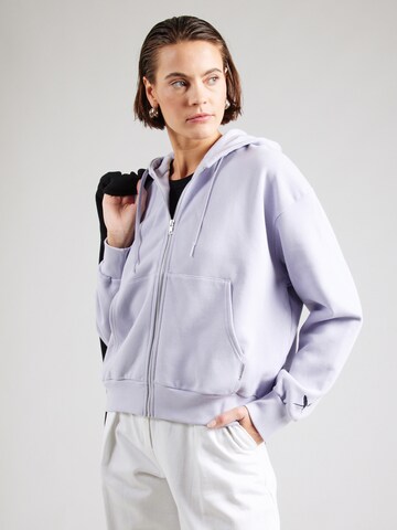 Veste de survêtement Iriedaily en violet : devant