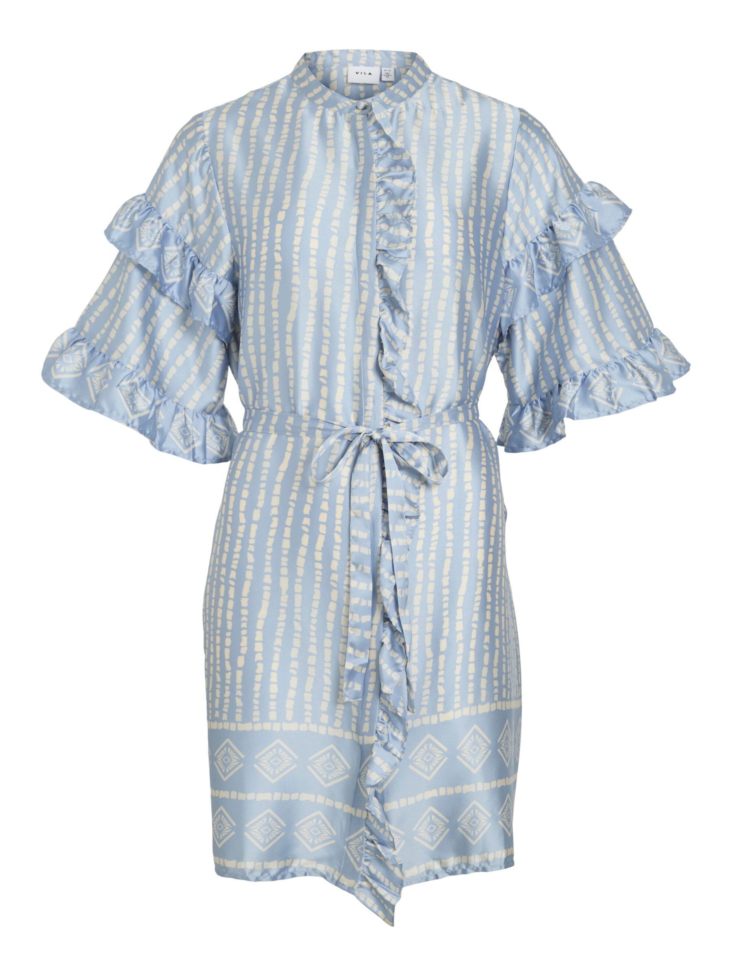 Abito camicia di VILA in blu: frontale